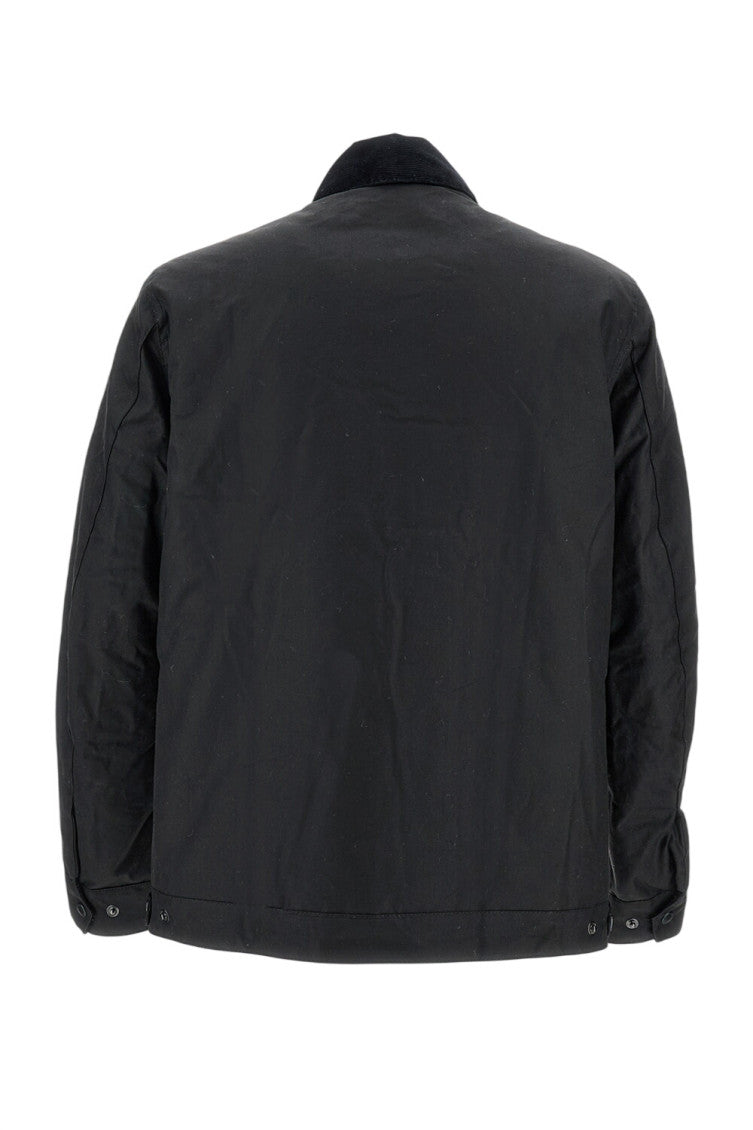 Black Tailored Waxed Jacket 2