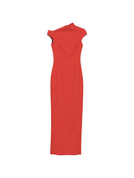 Red One Shoulder Maxi Dress 1