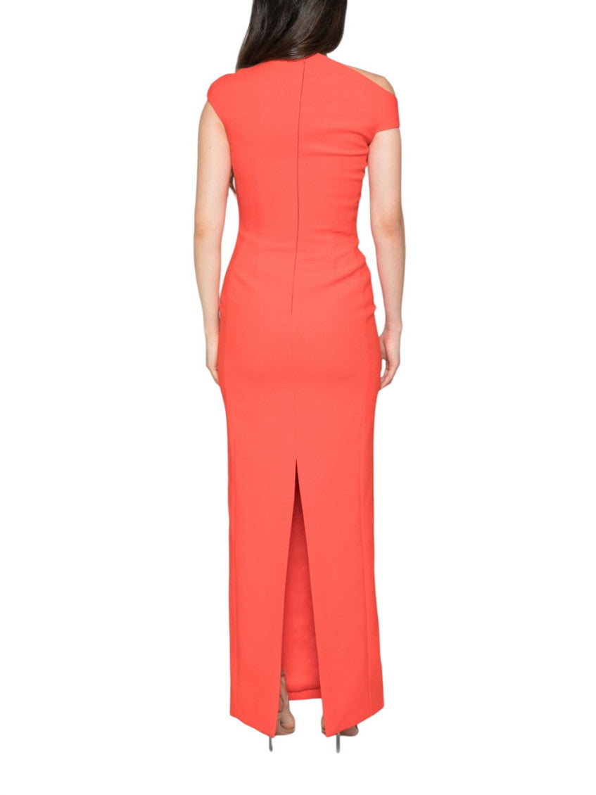Red One Shoulder Maxi Dress 3