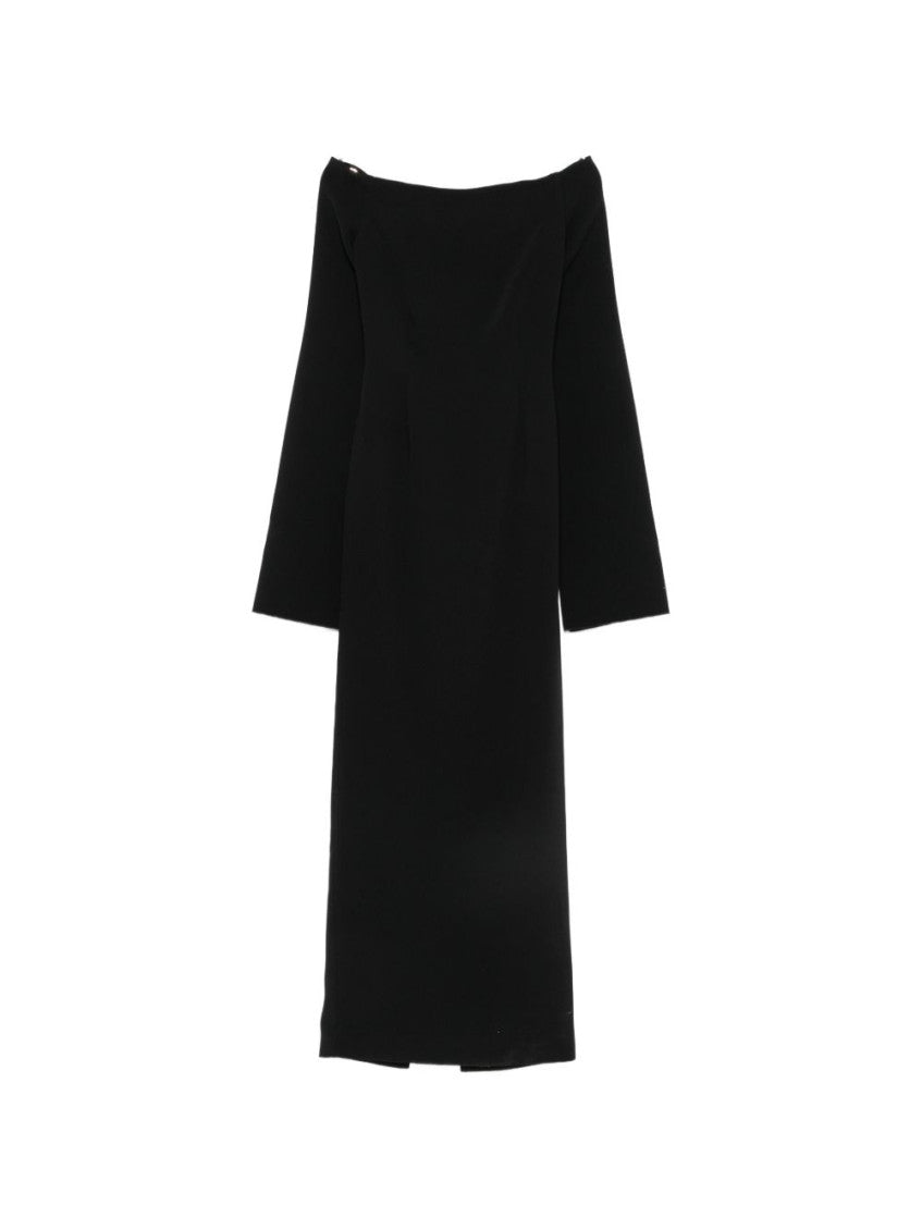 Black Off Shoulder Maxi Dress 1