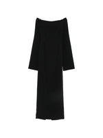 Black Off Shoulder Maxi Dress 1