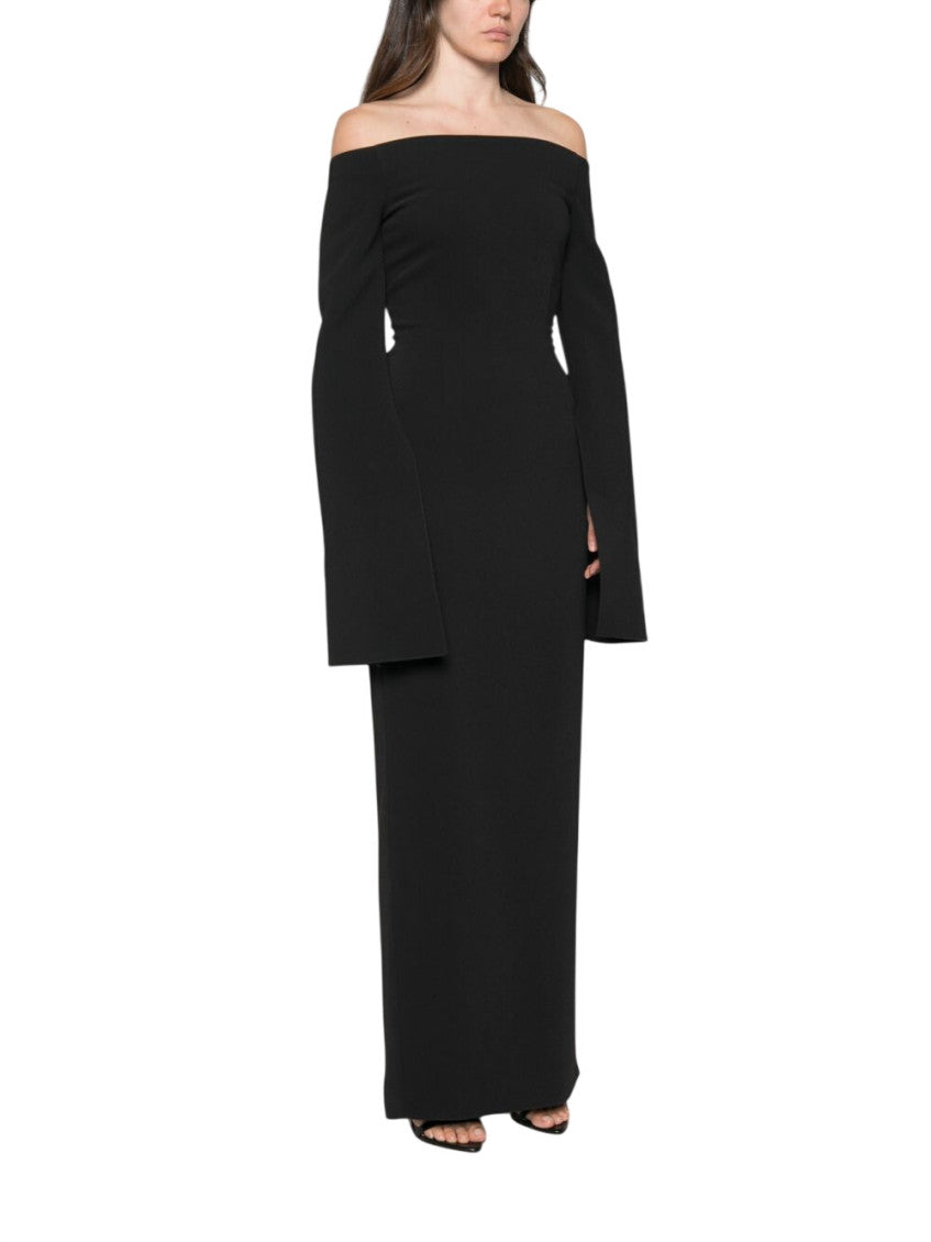 Black Off Shoulder Maxi Dress 2