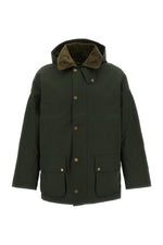 Olive Solid Hood Jacket 1
