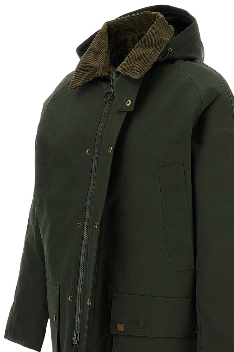 Olive Solid Hood Jacket 3