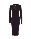 Dark Brown Textured Shirt Dress Dress 1
