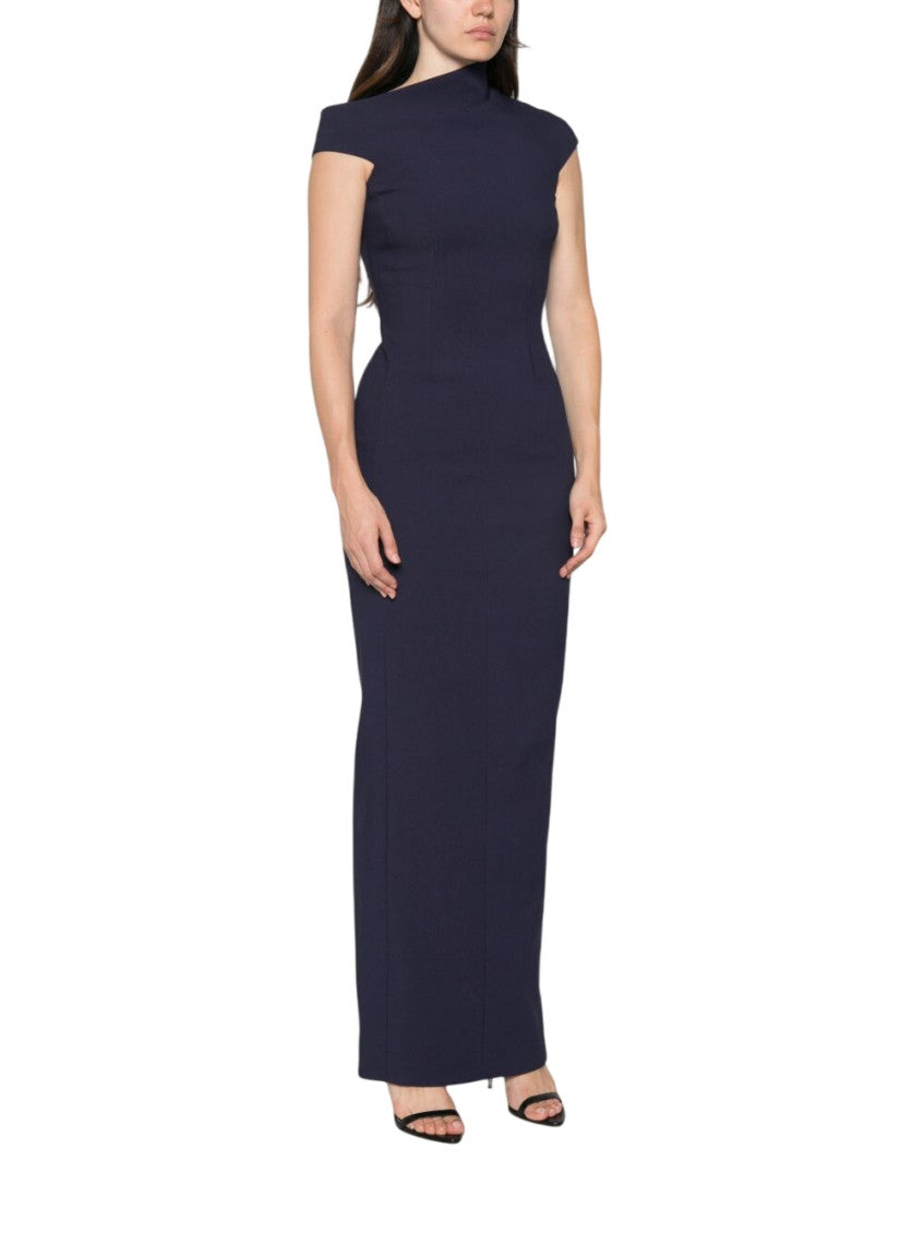 Blue One Shoulder Maxi Dress 2