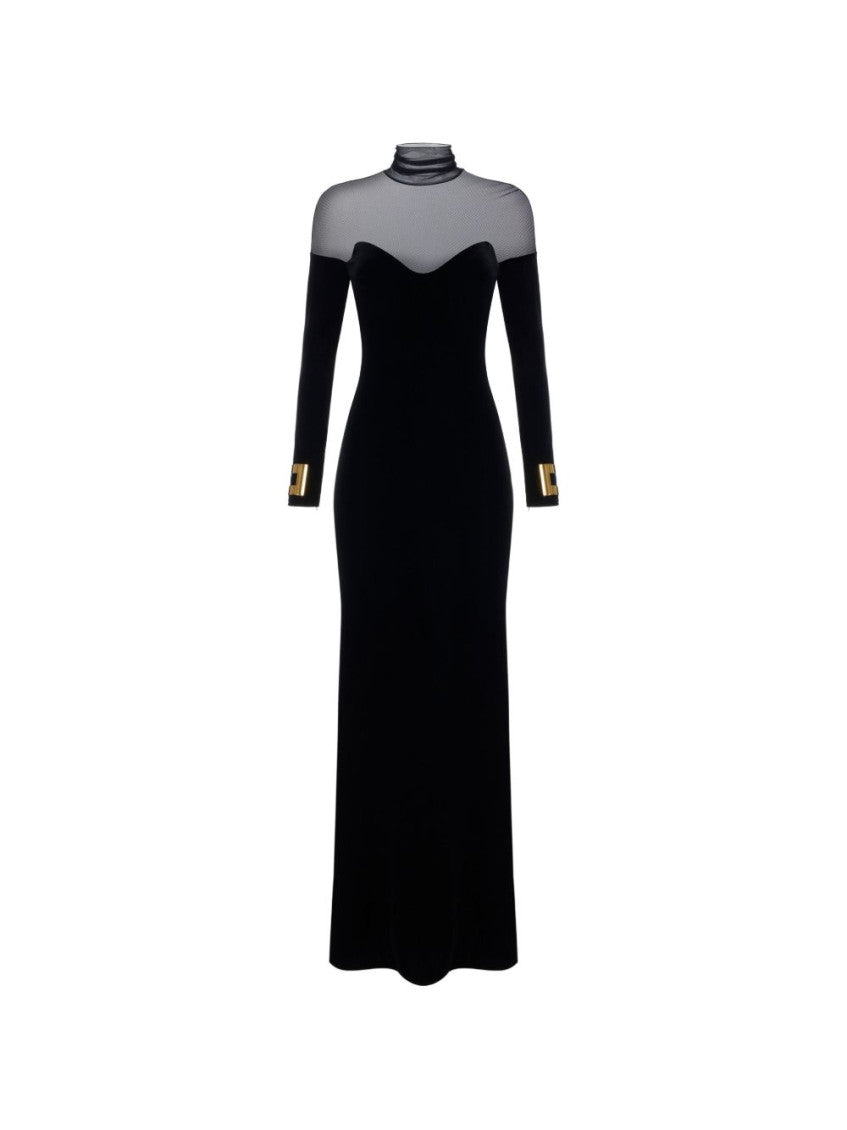 Black Turtle Neck Maxi Dress 1
