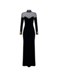 Black Turtle Neck Maxi Dress 1