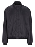 Black Mock Collar Jacket 1
