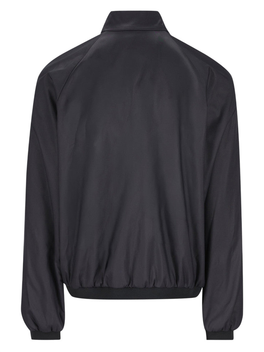 Black Mock Collar Jacket 2
