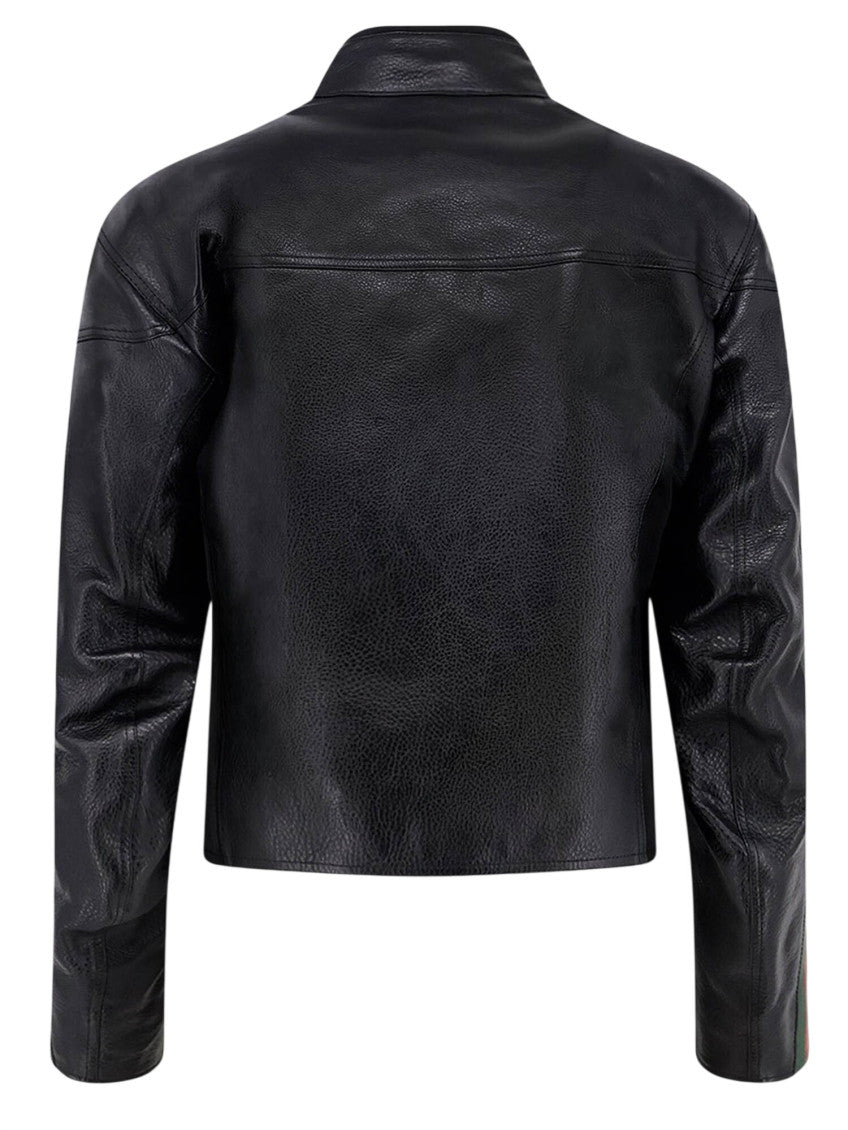 Black Regular Solid Jacket 2
