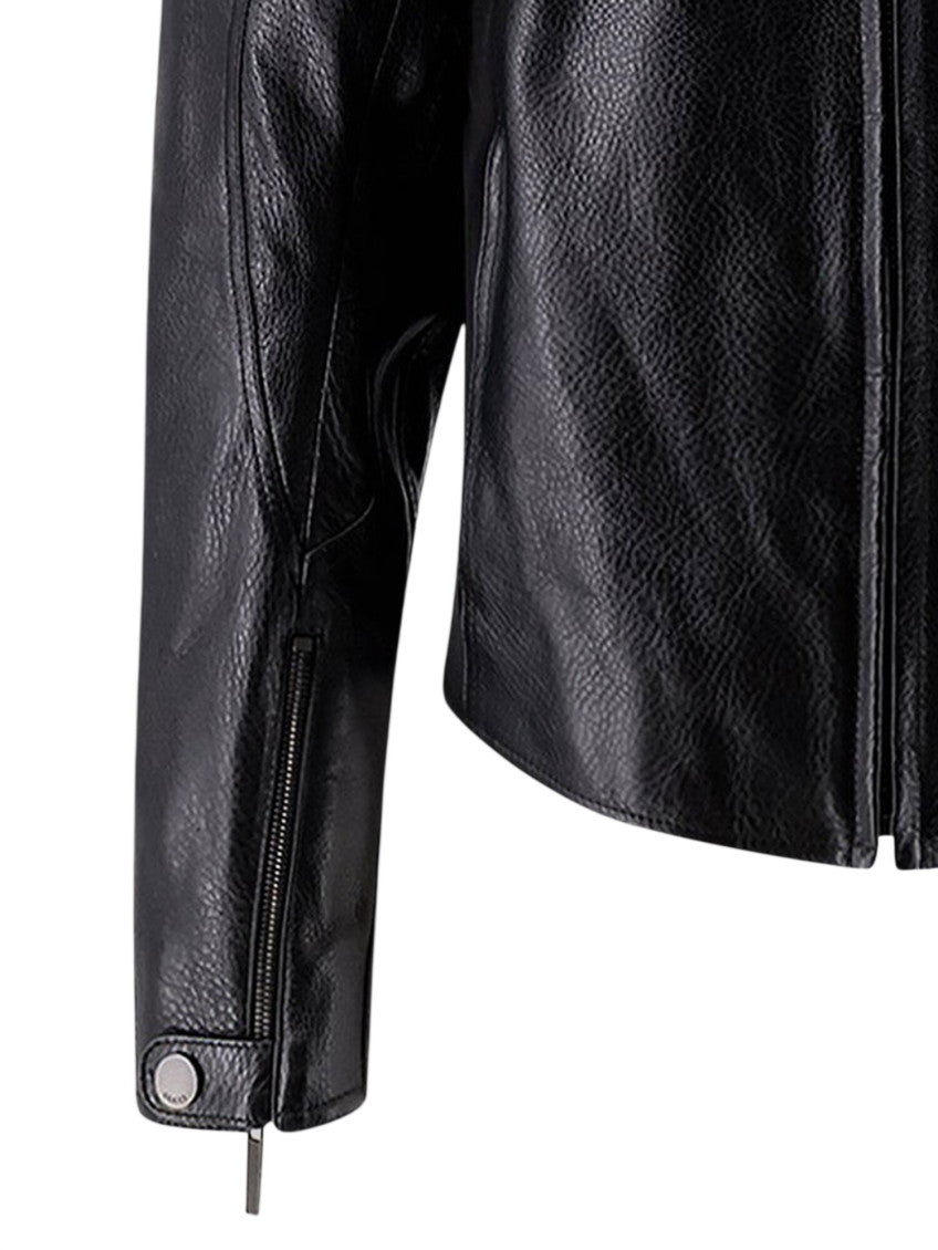 Black Regular Solid Jacket 3
