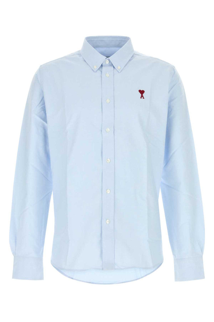Light Blue Embroidered Logo Shirt 1