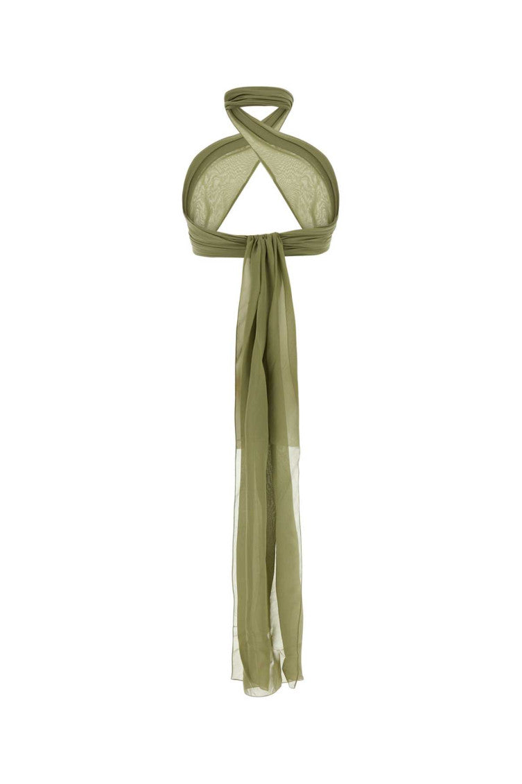 Olive Criss Cross Top 2