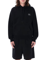 Black Print Logo Hoodie 1