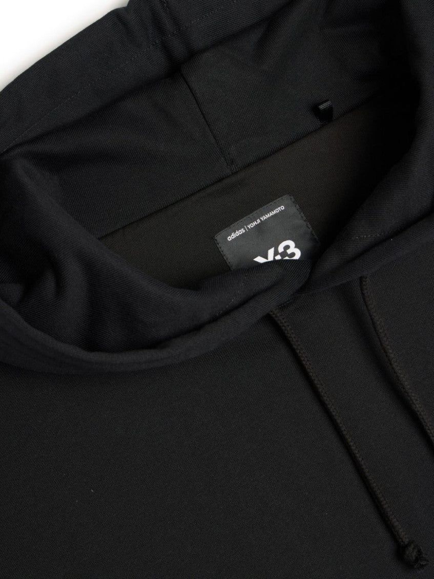 Black Embossed Logo Hoodie 3