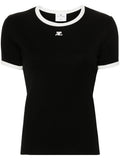 Black Embroidered Logo T-Shirt 1