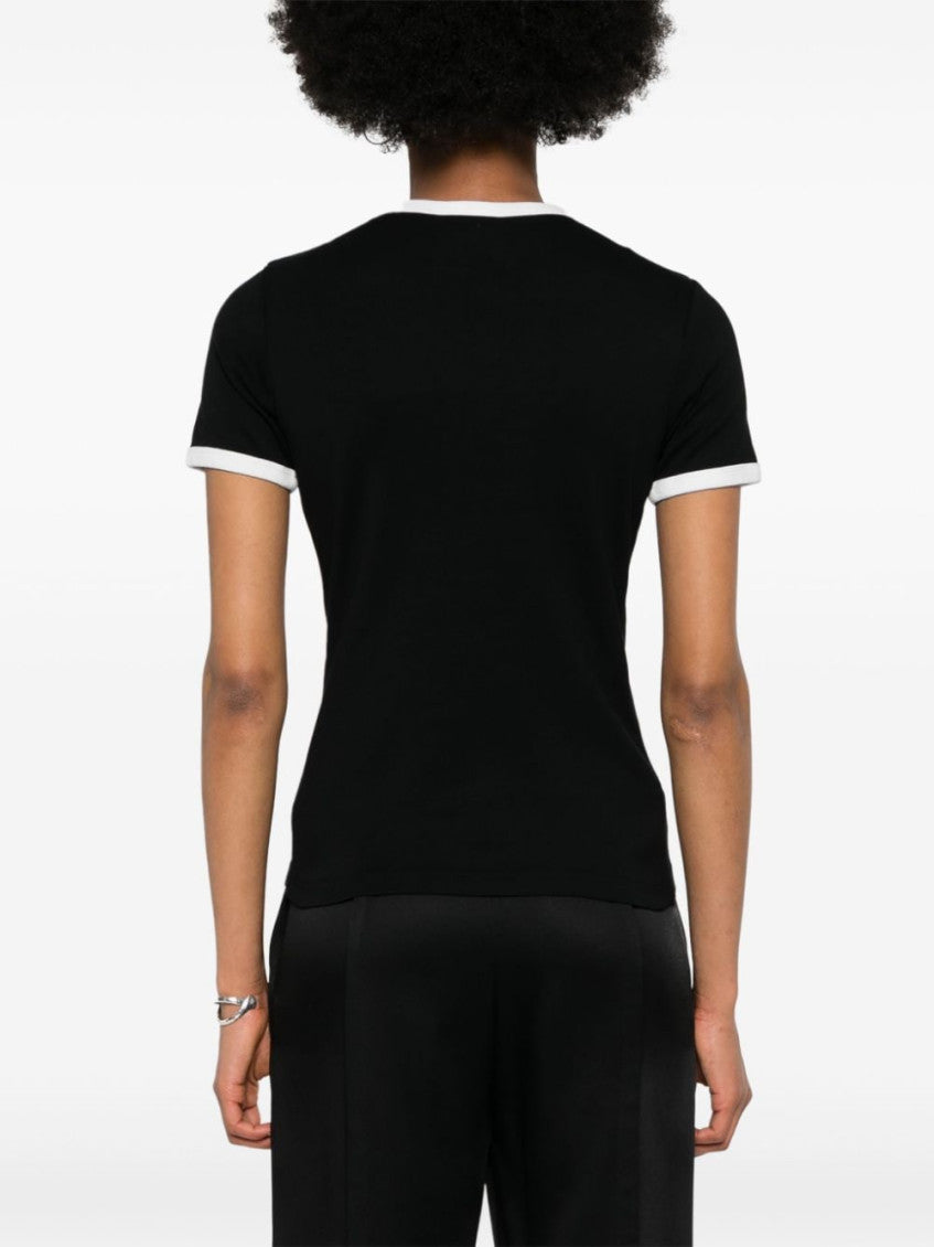 Black Embroidered Logo T-Shirt 3