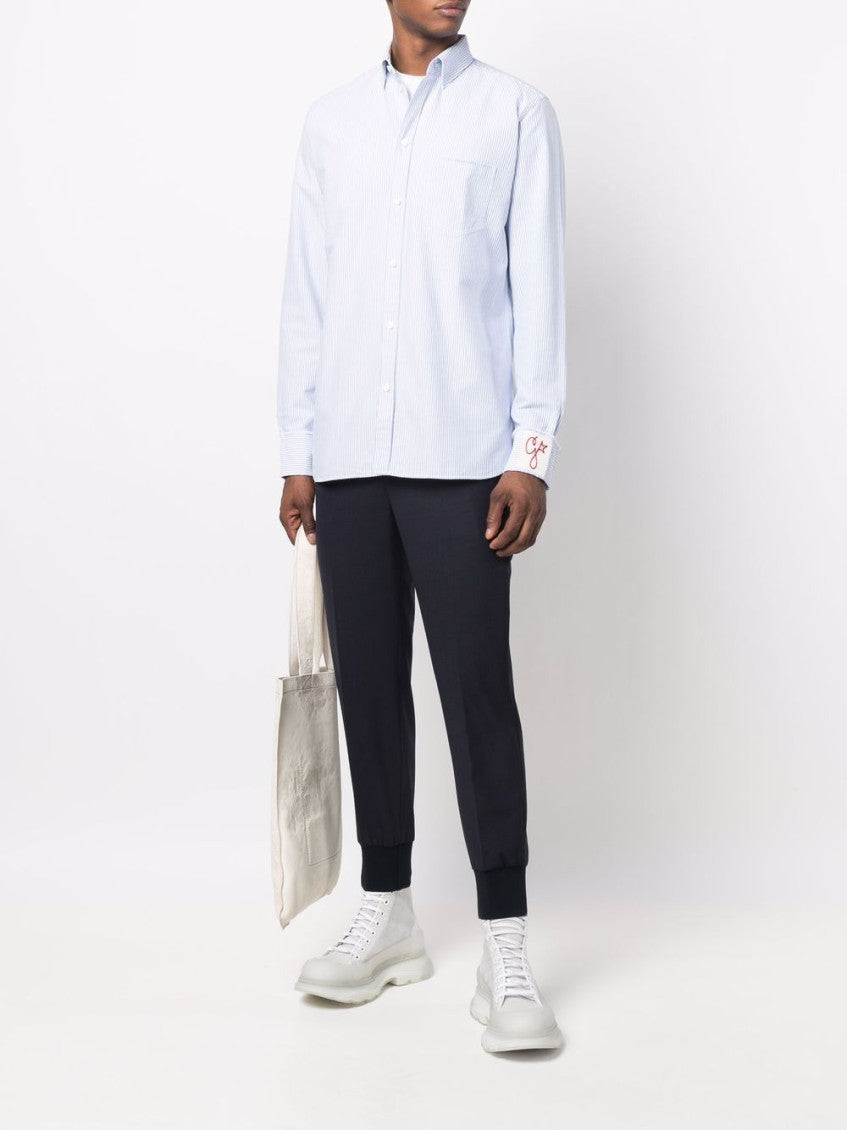 Light Blue Logo Patch Shirt 5