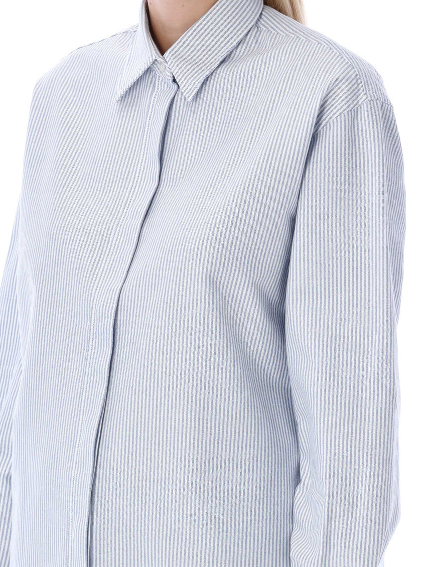 Light Blue Logo Patch Shirt 6