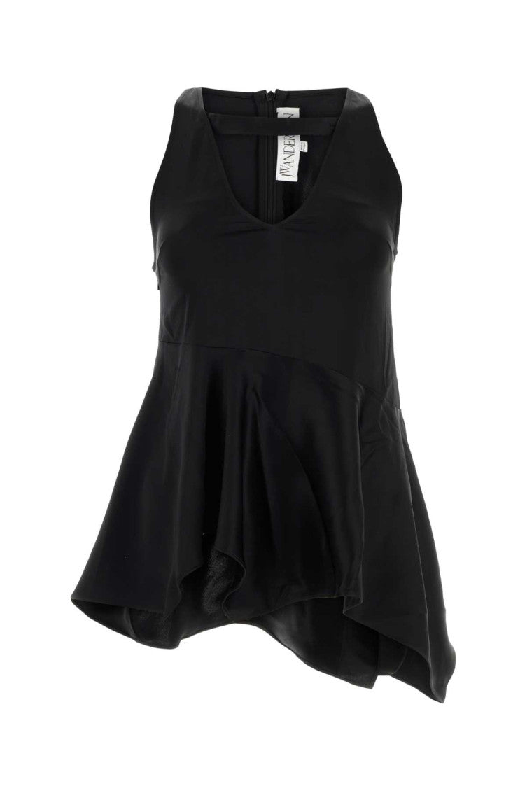 Black V Neck Top 1