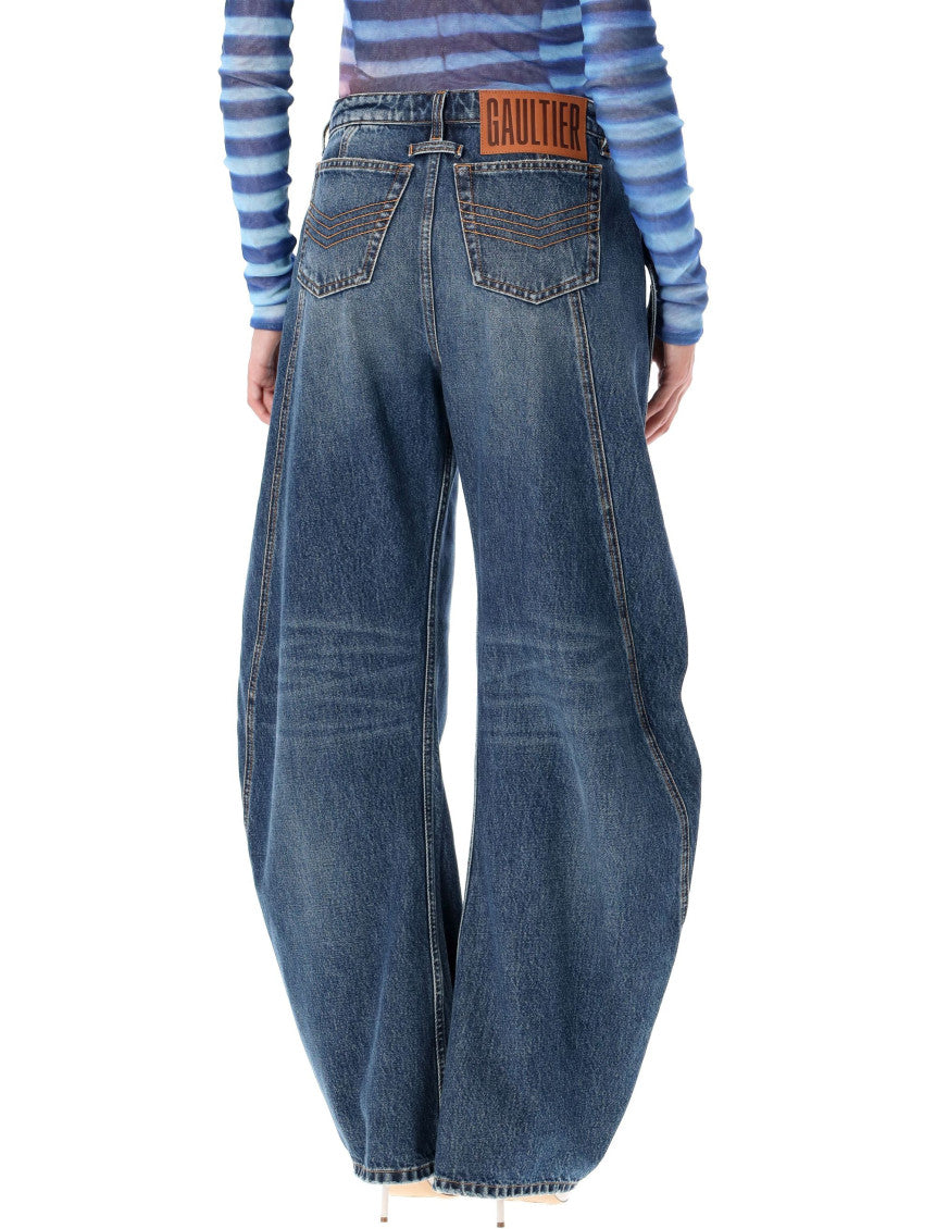Blue Wide-Leg Jeans 2