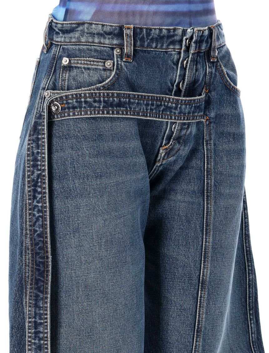 Blue Wide-Leg Jeans 3