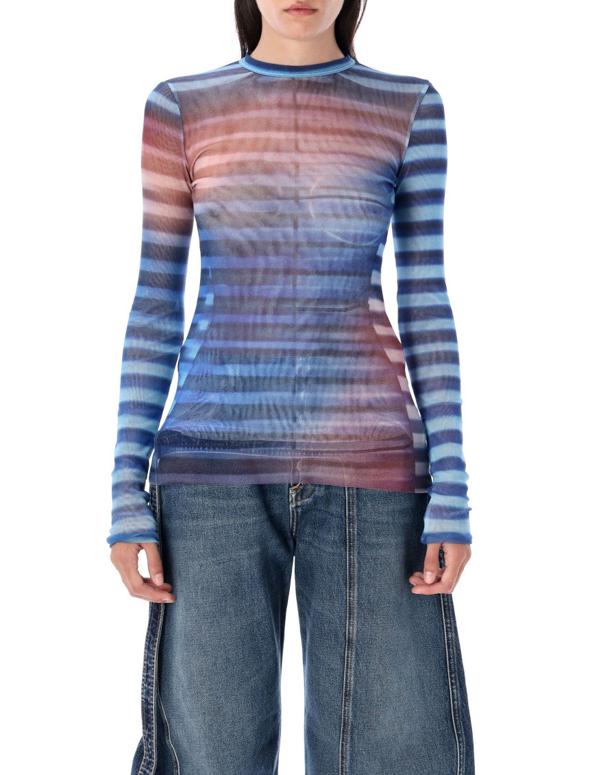 Light Blue Crewneck Top 1
