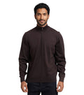 Dark Brown Zip Up Cardigan 1