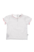 Baby Girl White Cotton T-Shirt 1