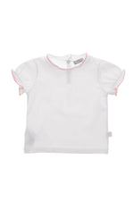 Baby Girl White Cotton T-Shirt 1
