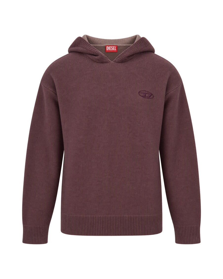 Maroon Logo Relaxed Hoodie 1
