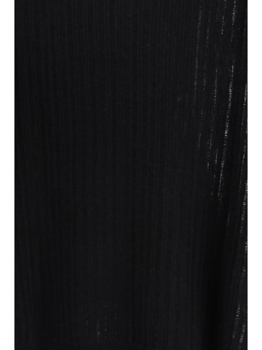 Black Knitted Crew Neck Sweater 3