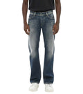 Blue Straight Mid Rise Jeans 1