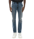 Blue Slim Mid Rise Jeans 1