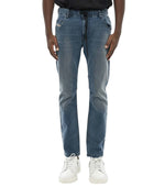 Blue Slim Mid Rise Jeans 1