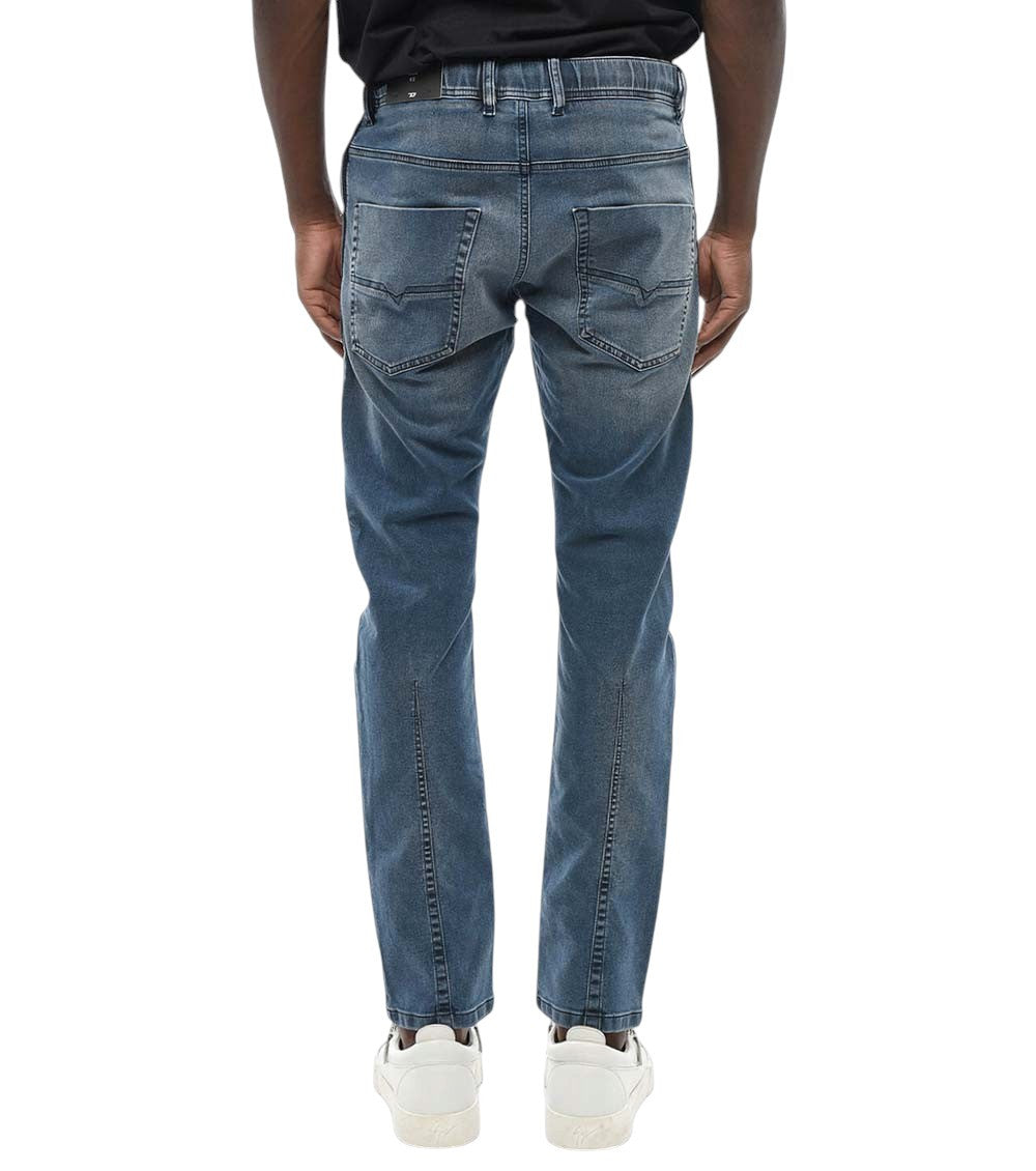 Blue Slim Mid Rise Jeans 2