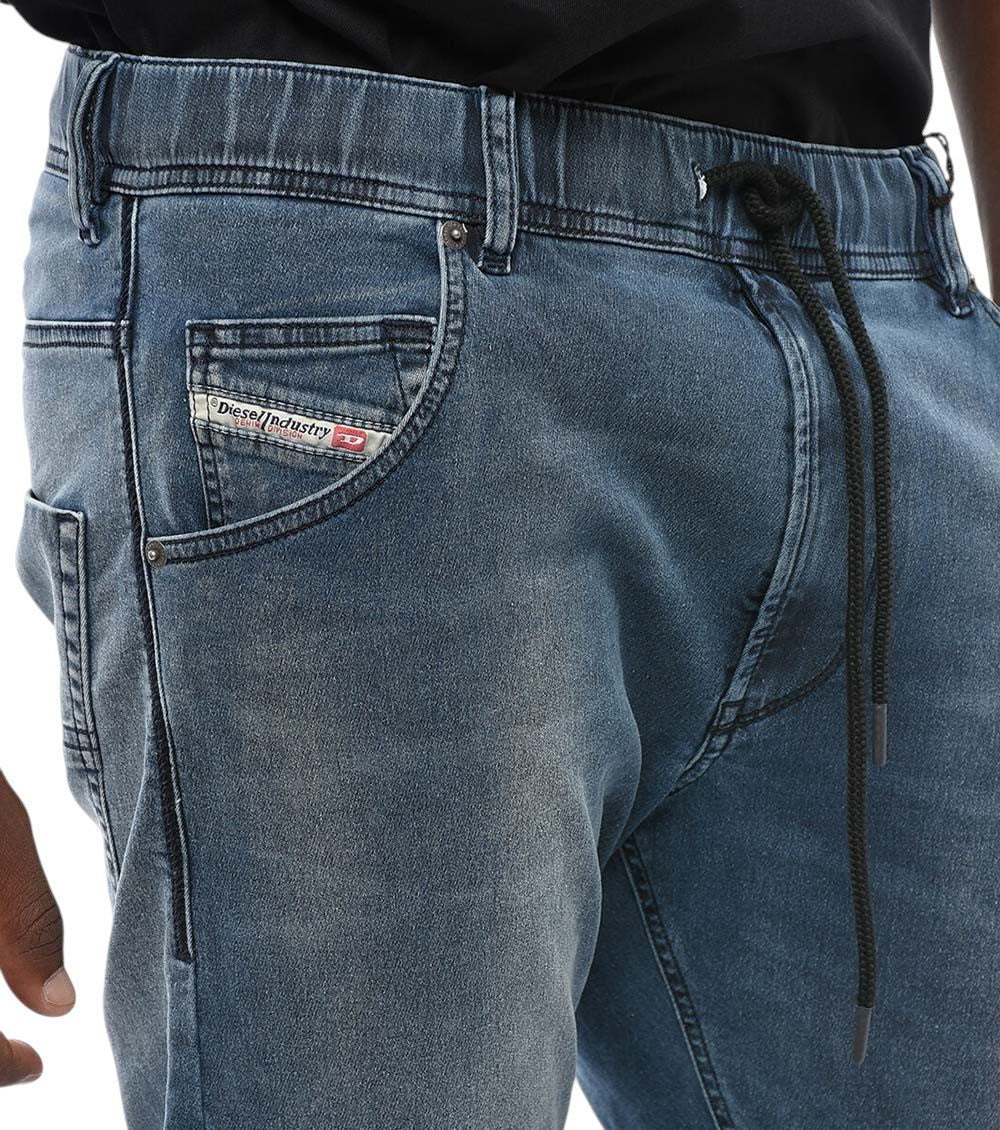 Blue Slim Mid Rise Jeans 3