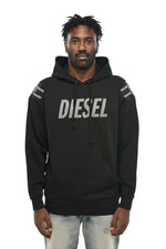 Black Regular Logo Hoodie 1