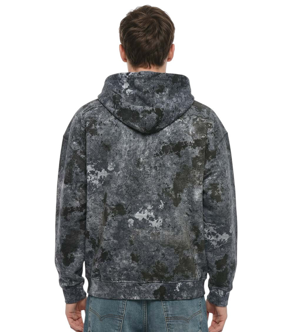 Blue Tie-Dye Relaxed Hoodie 2