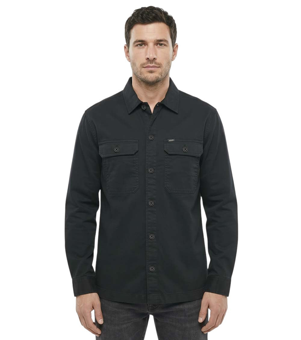 Black Regular Solid Shirt 1