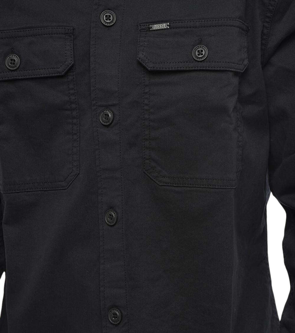 Black Regular Solid Shirt 3