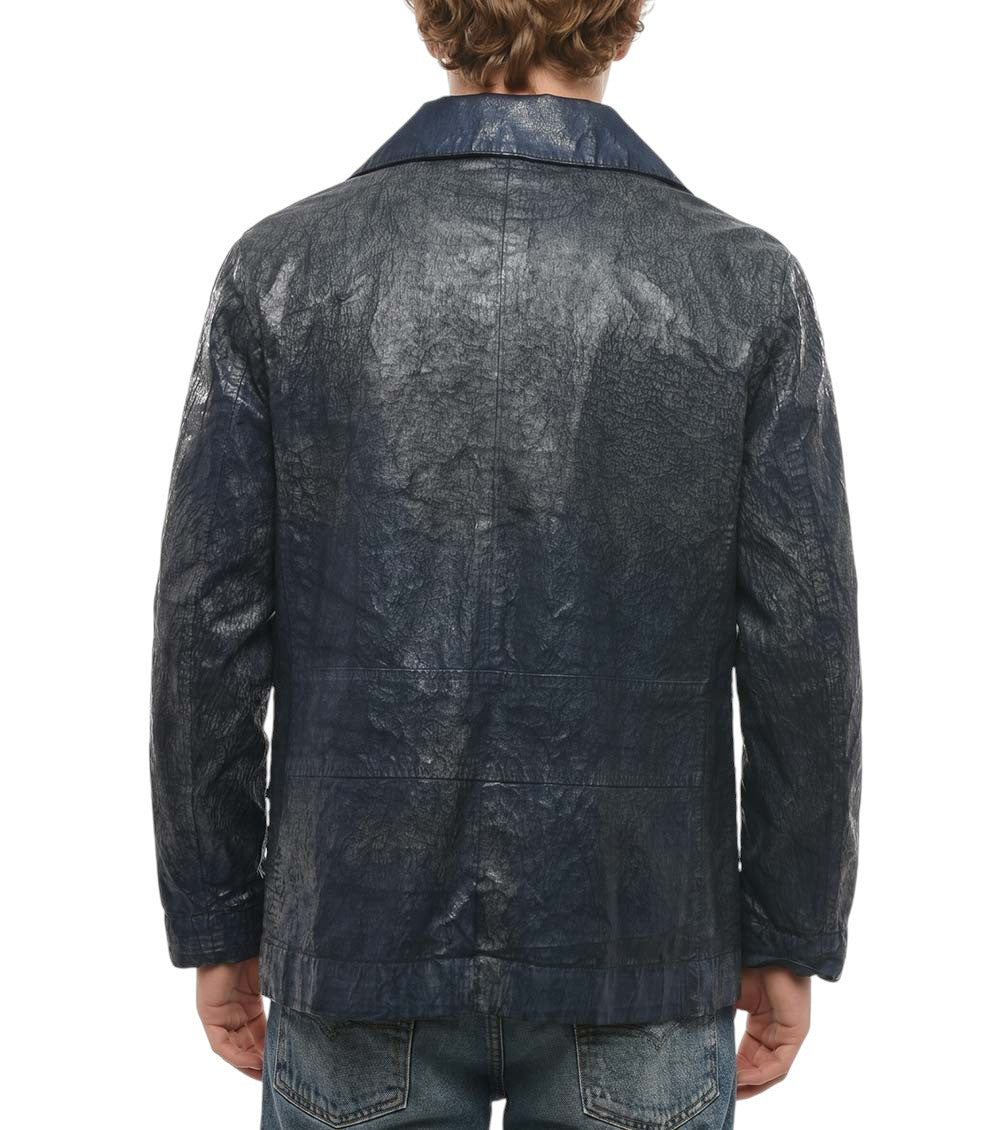 Dark Blue Double Breasted Jacket 2