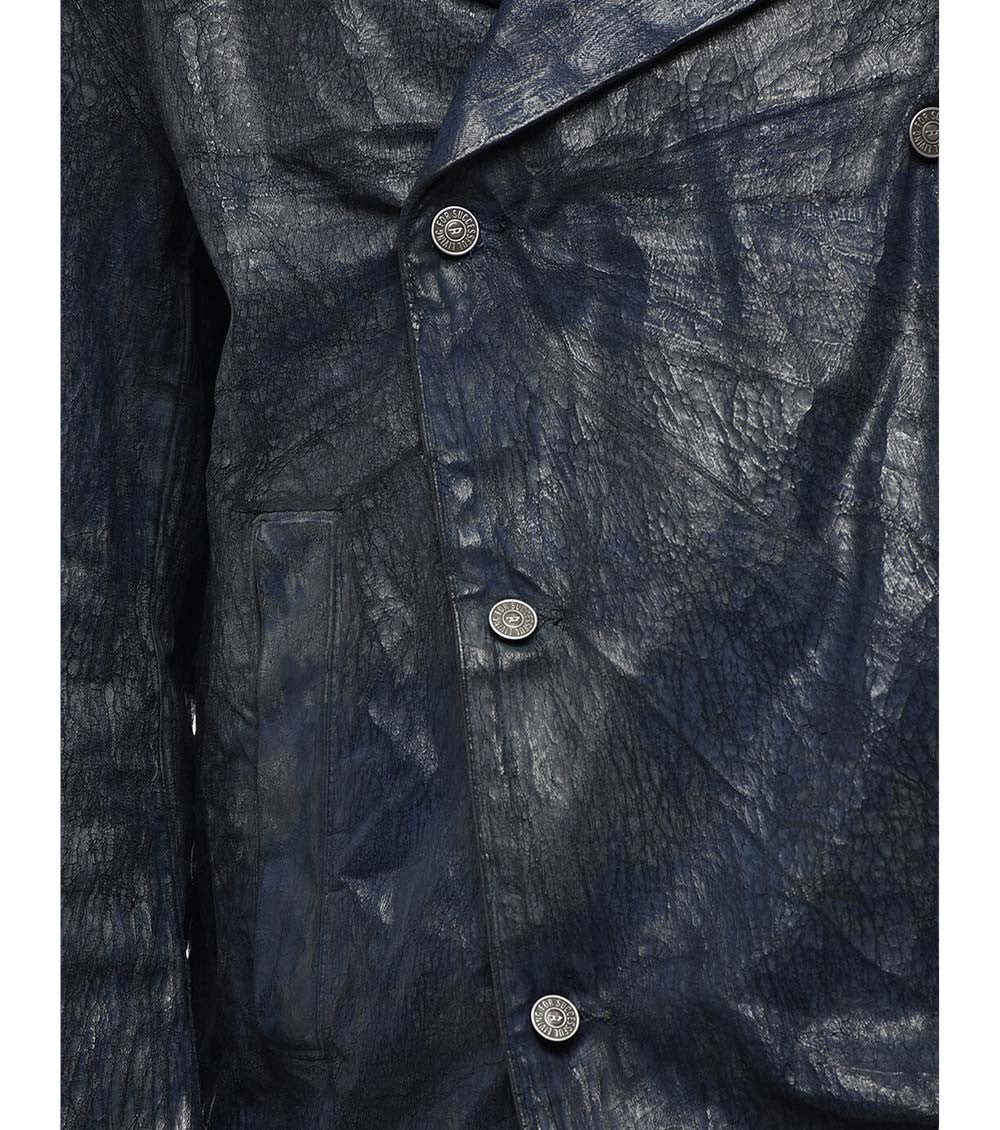 Dark Blue Double Breasted Jacket 3