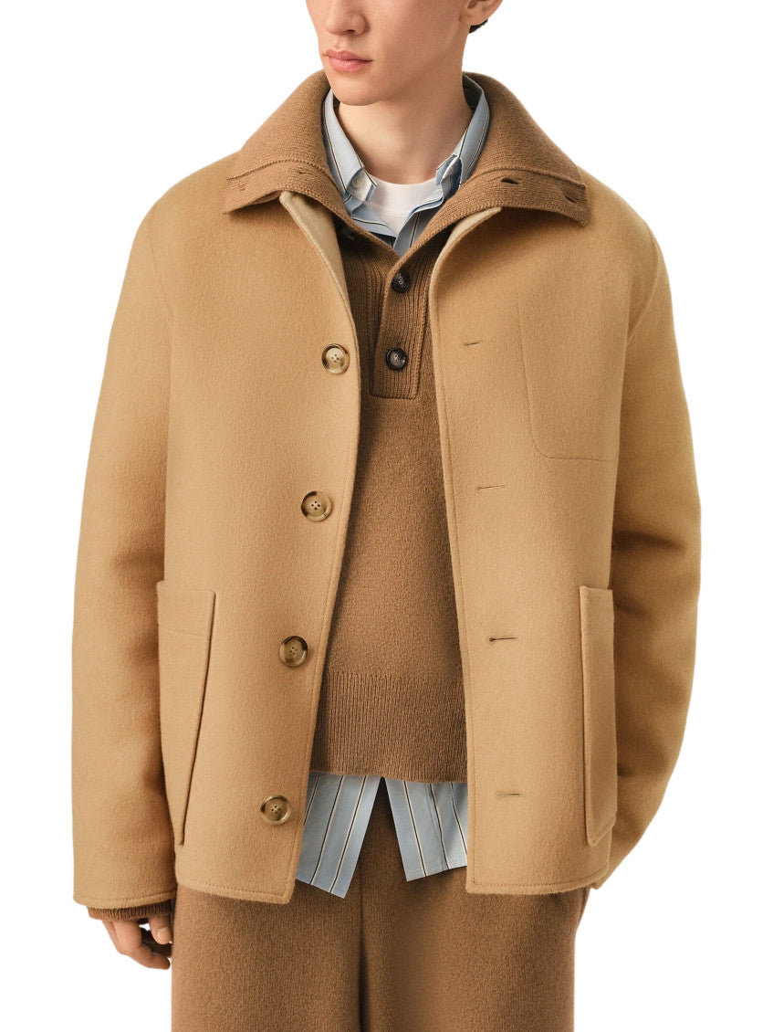 Beige Button-Up Jacket 2