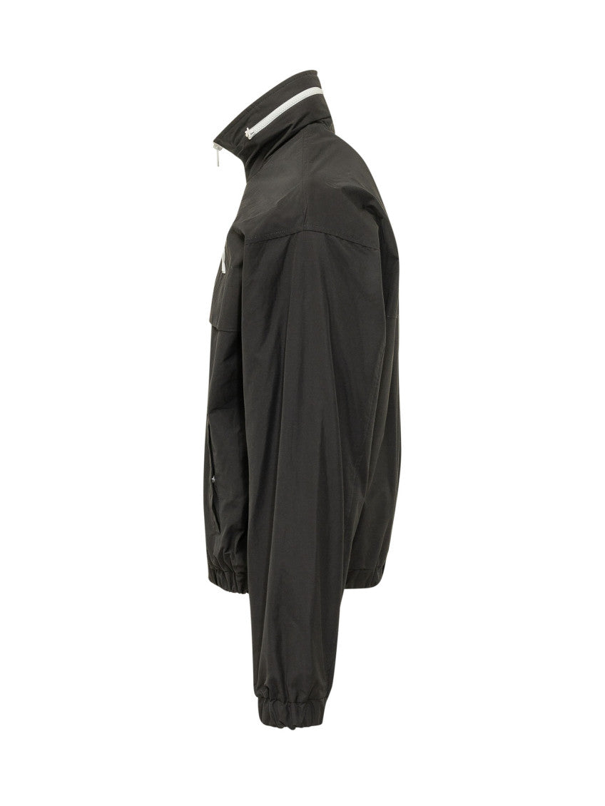 Black Mock Collar Jacket 3