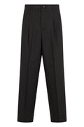 Dark Grey Pleated Trousers 1