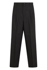 Dark Grey Pleated Trousers 1