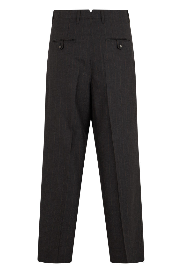Dark Grey Pleated Trousers 2