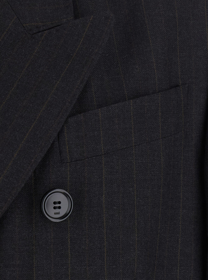 Dark Grey Stripes Blazer 3